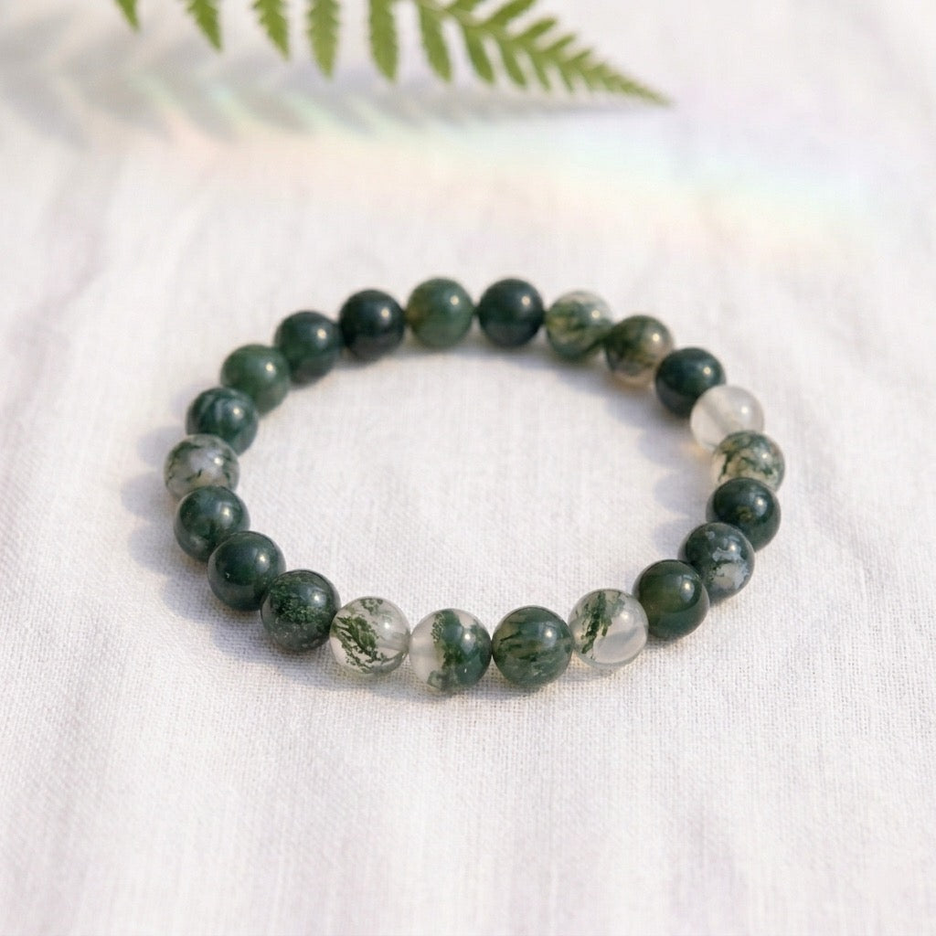 Moss Agate Bracelet-3